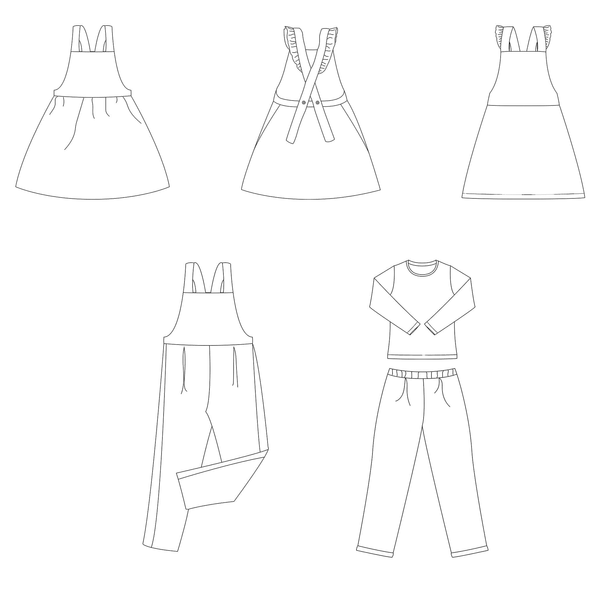 Bel'Etoile - Willa jurk en jumpsuit kids (papieren patroon) - 51Dnspod | Smaakvolle damp – Verzendkosten vrij vanaf 40€ Bel'Etoile - Willa jurk en jumpsuit kids (papieren patroon) - 51Dnspod | Smaakvolle damp – Verzendkosten vrij vanaf 40€