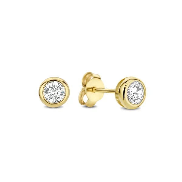 Beloro Jewels Monte Napoleone Lucilla 9 karaat oorknoppen BO360012 - 51Dnspod | Smaakvolle damp – Verzendkosten vrij vanaf 40€