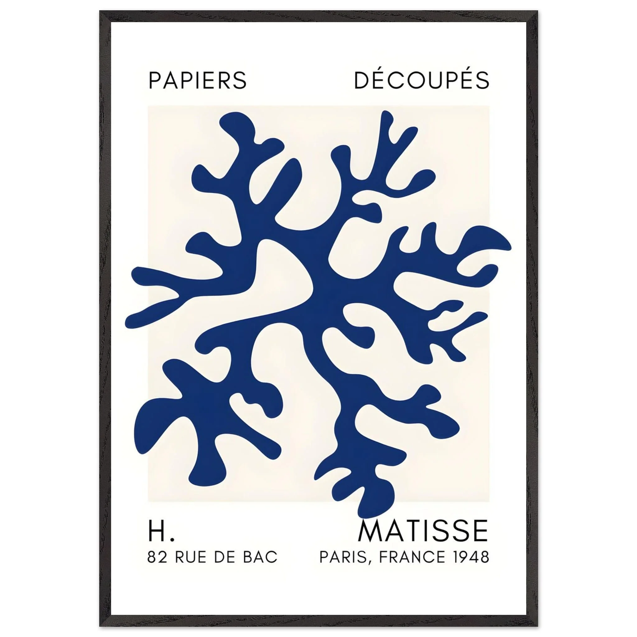 Artfulprints Poster met Lijst Matisse – Dreamy coral flower navy blue II - 70x100 cm - Blauw - 51Dnspod | Smaakvolle damp – Verzendkosten vrij vanaf 40€ Artfulprints Poster met Lijst Matisse – Dreamy coral flower navy blue II - 70x100 cm - Blauw - 51Dnspod | Smaakvolle damp – Verzendkosten vrij vanaf 40€