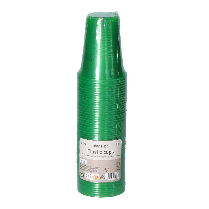 Bekers plastic groen – 50 stuks (200 ml) - 51Dnspod | Smaakvolle damp – Verzendkosten vrij vanaf 40€ Bekers plastic groen – 50 stuks (200 ml) - 51Dnspod | Smaakvolle damp – Verzendkosten vrij vanaf 40€