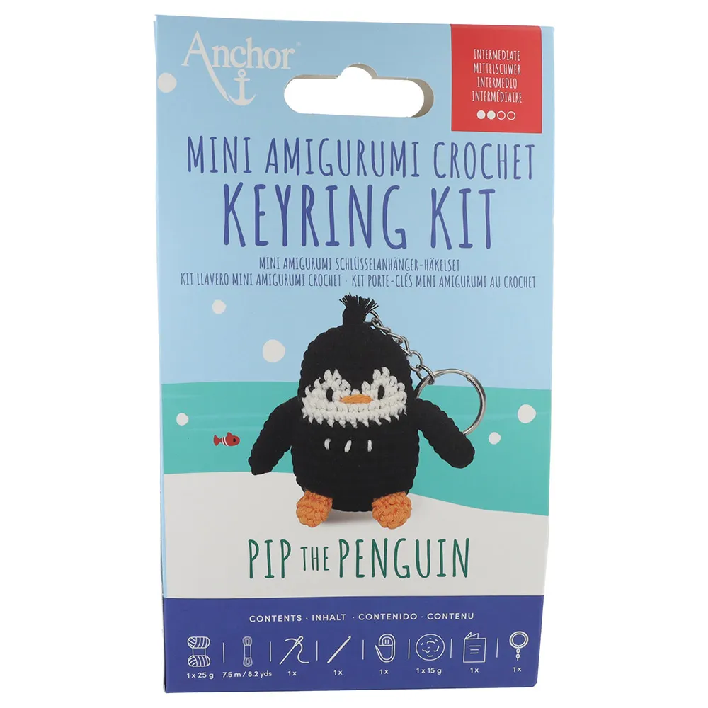 Anchor Mini amigurumi haak kit - sleutelhanger pinguin - 51Dnspod | Smaakvolle damp – Verzendkosten vrij vanaf 40€ Anchor Mini amigurumi haak kit - sleutelhanger pinguin - 51Dnspod | Smaakvolle damp – Verzendkosten vrij vanaf 40€