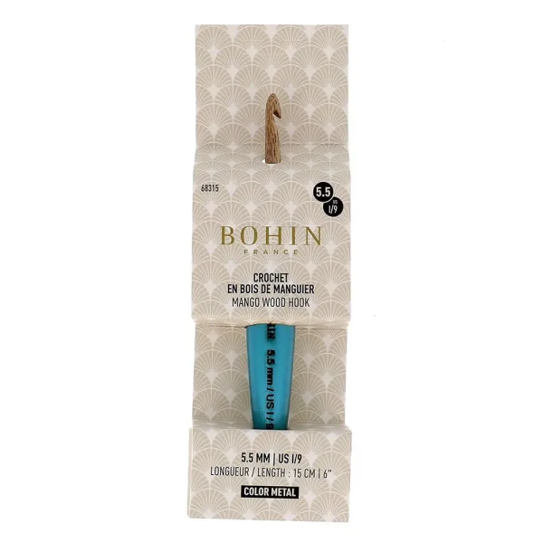 Bohin Haaknaald mangohout 5.5 mm - 51Dnspod | Smaakvolle damp – Verzendkosten vrij vanaf 40€