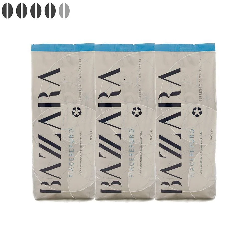 Bazzara Piacerepuro koffiebonen uit Italië 3kg - 51Dnspod | Smaakvolle damp – Verzendkosten vrij vanaf 40€ Bazzara Piacerepuro koffiebonen uit Italië 3kg - 51Dnspod | Smaakvolle damp – Verzendkosten vrij vanaf 40€