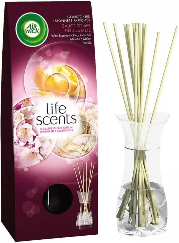 Air Wick Summer Delights - Geurstokjes 30ml - 51Dnspod | Smaakvolle damp – Verzendkosten vrij vanaf 40€ Air Wick Summer Delights - Geurstokjes 30ml - 51Dnspod | Smaakvolle damp – Verzendkosten vrij vanaf 40€