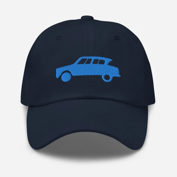 Blauw geborduurde pet (voor en achter) Citroën Ami6 - Zwart, Rood, D.Grijs of Wit - 51Dnspod | Smaakvolle damp – Verzendkosten vrij vanaf 40€