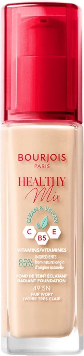 Bourjois Paris Paris Healthy Mix Clean Foundation 49.5 Fair Ivory 30 ml - 51Dnspod | Smaakvolle damp – Verzendkosten vrij vanaf 40€ Bourjois Paris Paris Healthy Mix Clean Foundation 49.5 Fair Ivory 30 ml - 51Dnspod | Smaakvolle damp – Verzendkosten vrij vanaf 40€