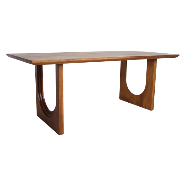 Bullnose Chamfered Arch mangohouten eettafel - 240 cm - 51Dnspod | Smaakvolle damp – Verzendkosten vrij vanaf 40€