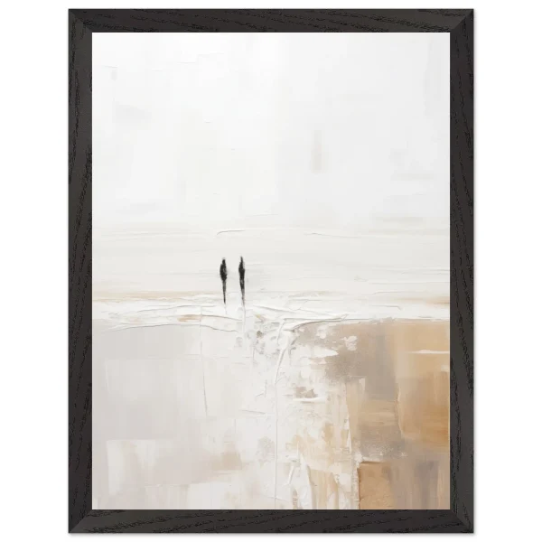 Artfulprints Poster met Lijst Abstract - Silhouettes 2 - 30x40 cm - Wit - 51Dnspod | Smaakvolle damp – Verzendkosten vrij vanaf 40€