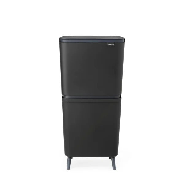 Brabantia SortUp Recycle Prullenbak Hi, 10+10+25 liter - Dark Grey - 51Dnspod | Smaakvolle damp – Verzendkosten vrij vanaf 40€