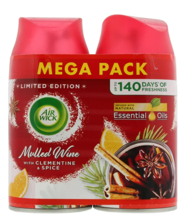 Airwick Refill 250Ml Twin Pack Mulled Wine - 51Dnspod | Smaakvolle damp – Verzendkosten vrij vanaf 40€ Airwick Refill 250Ml Twin Pack Mulled Wine - 51Dnspod | Smaakvolle damp – Verzendkosten vrij vanaf 40€