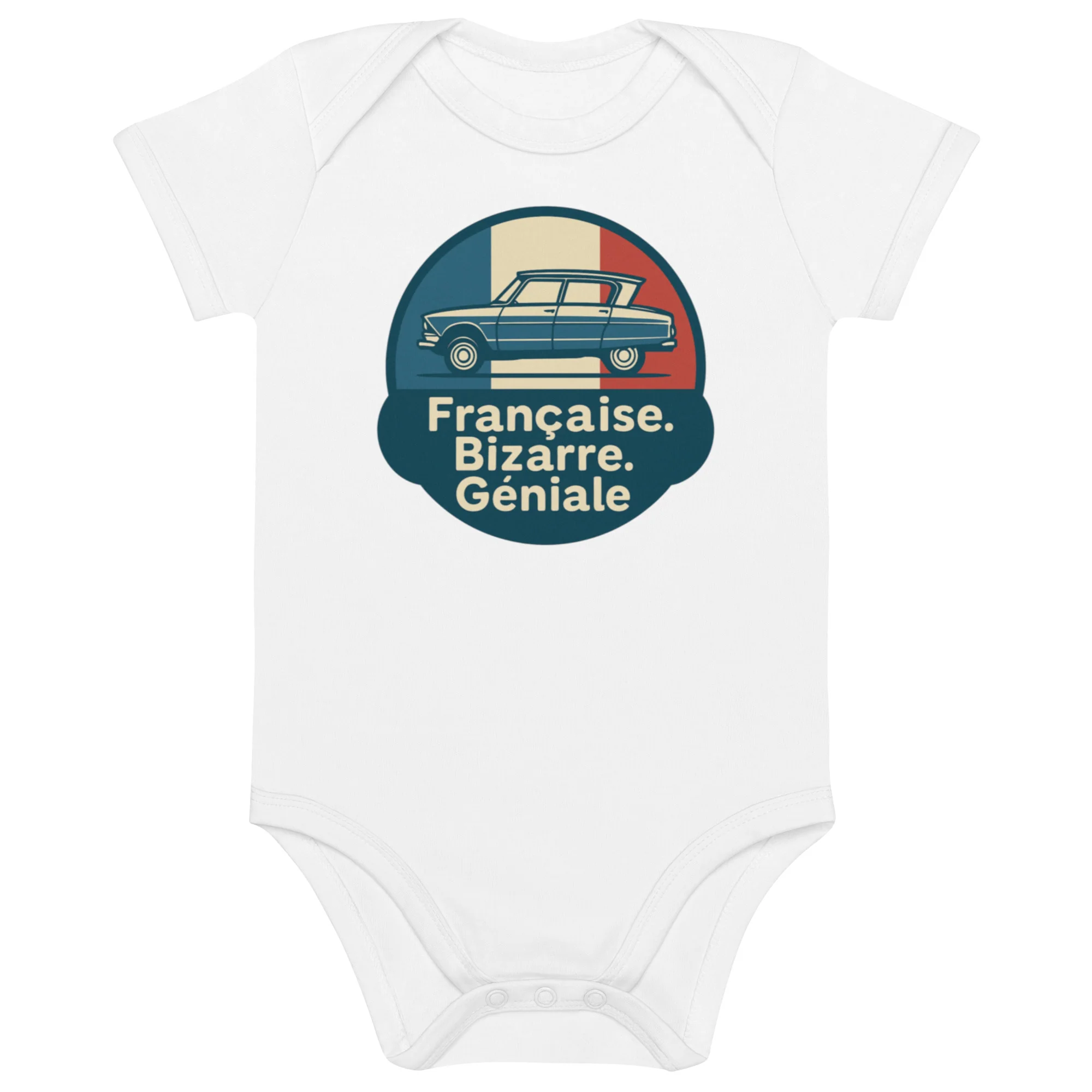 Biologische Baby Romper – Citroën Ami 6 “Française. Bizarre. Géniale.” - 51Dnspod | Smaakvolle damp – Verzendkosten vrij vanaf 40€ Biologische Baby Romper – Citroën Ami 6 “Française. Bizarre. Géniale.” - 51Dnspod | Smaakvolle damp – Verzendkosten vrij vanaf 40€