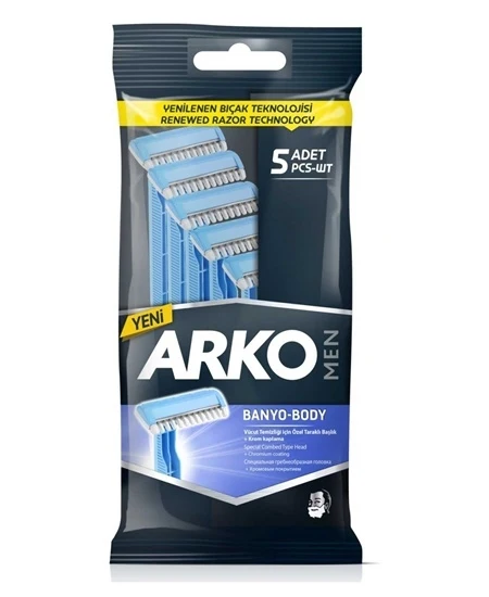 Arko Men Body - Wegwerp Scheermesjes 5 Stuks - 51Dnspod | Smaakvolle damp – Verzendkosten vrij vanaf 40€ Arko Men Body - Wegwerp Scheermesjes 5 Stuks - 51Dnspod | Smaakvolle damp – Verzendkosten vrij vanaf 40€