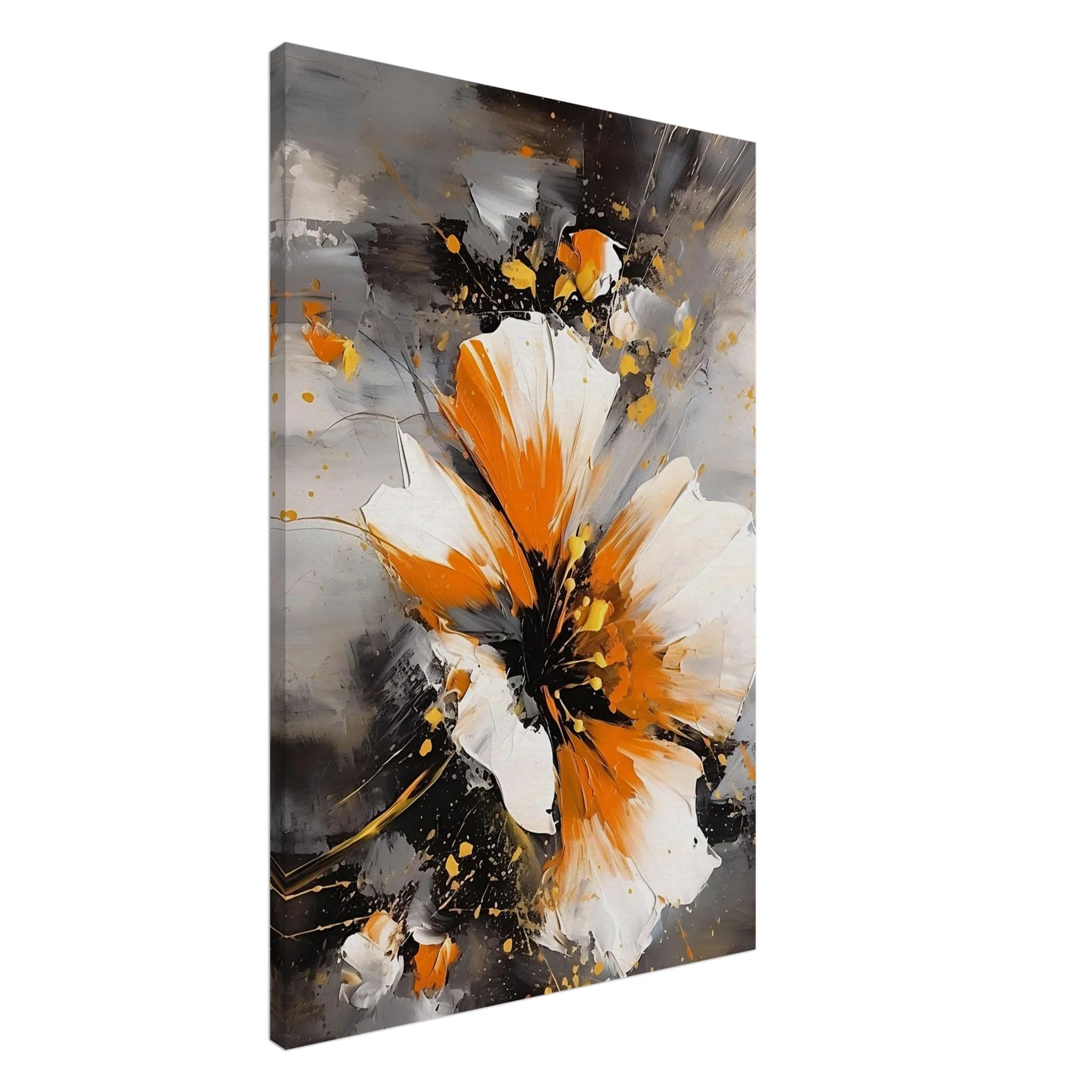 Artfulprints Canvas Abstract floral expression canvas - 60x90 cm - Oranje - 51Dnspod | Smaakvolle damp – Verzendkosten vrij vanaf 40€ Artfulprints Canvas Abstract floral expression canvas - 60x90 cm - Oranje - 51Dnspod | Smaakvolle damp – Verzendkosten vrij vanaf 40€