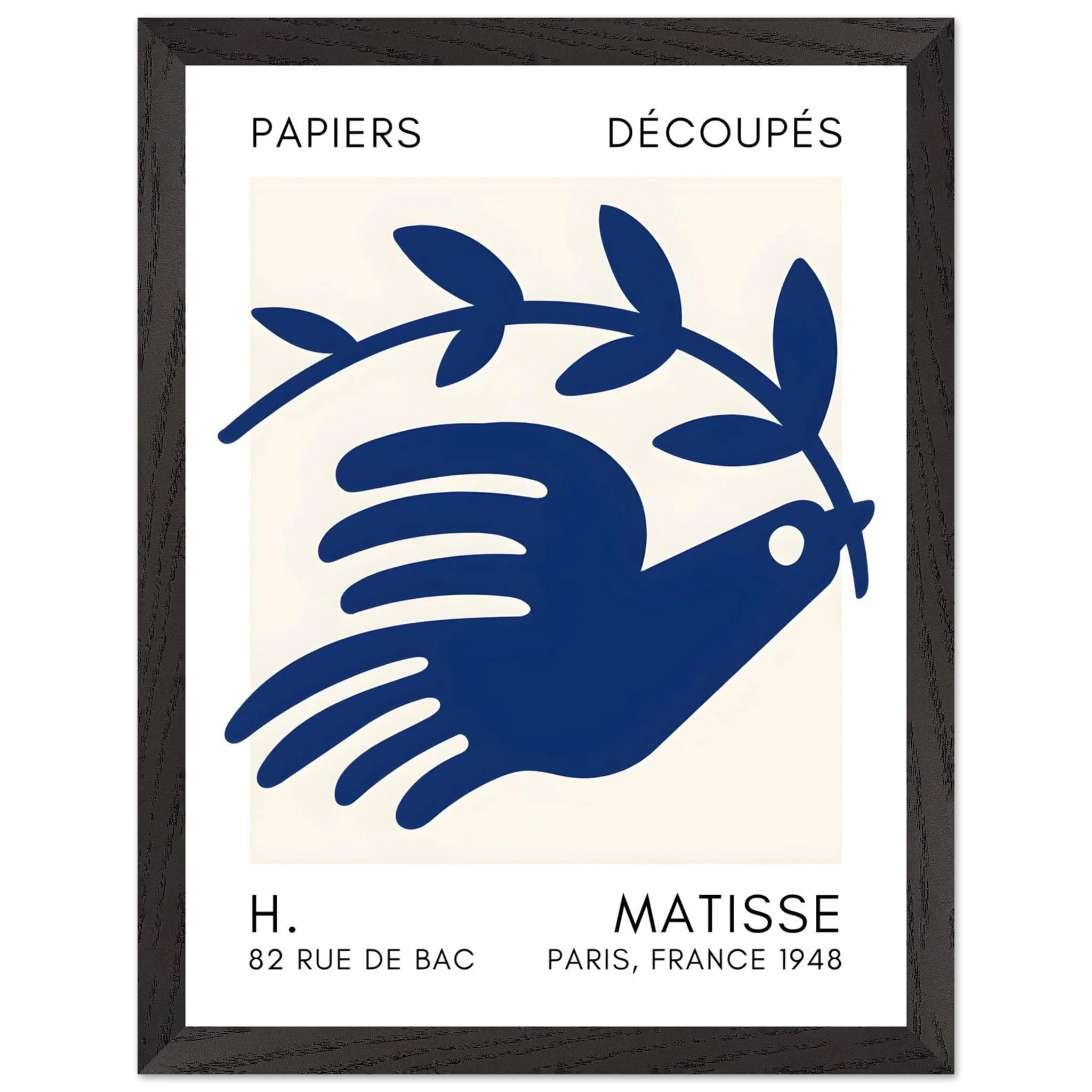 Artfulprints Poster met Lijst Matisse – Peace dove navy blue II - 30x40 cm - Blauw - 51Dnspod | Smaakvolle damp – Verzendkosten vrij vanaf 40€ Artfulprints Poster met Lijst Matisse – Peace dove navy blue II - 30x40 cm - Blauw - 51Dnspod | Smaakvolle damp – Verzendkosten vrij vanaf 40€