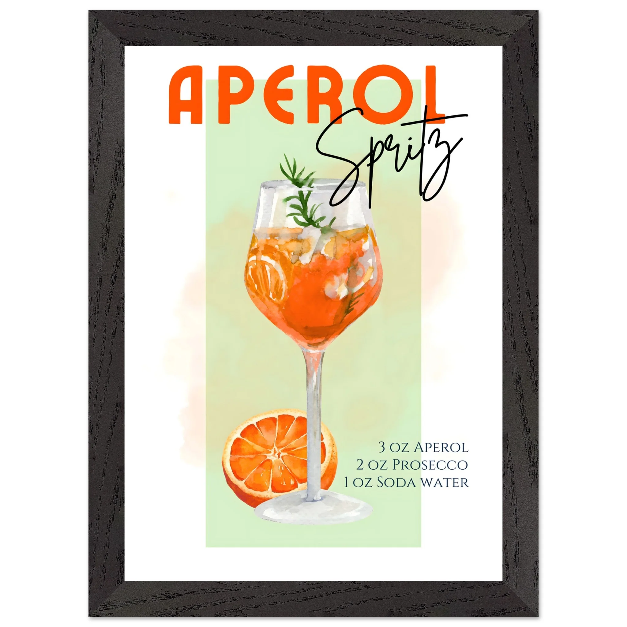 Artfulprints Poster met Lijst Aperol Spritz - Green - A4 21x29.7 cm - Groen - 51Dnspod | Smaakvolle damp – Verzendkosten vrij vanaf 40€ Artfulprints Poster met Lijst Aperol Spritz - Green - A4 21x29.7 cm - Groen - 51Dnspod | Smaakvolle damp – Verzendkosten vrij vanaf 40€