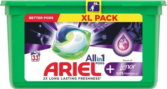 Ariel Wasmiddel Allin1 Pods+ Touch of Lenor 33 stuks - Verpakking beschadigd - 51Dnspod | Smaakvolle damp – Verzendkosten vrij vanaf 40€ Ariel Wasmiddel Allin1 Pods+ Touch of Lenor 33 stuks - Verpakking beschadigd - 51Dnspod | Smaakvolle damp – Verzendkosten vrij vanaf 40€