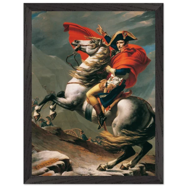 Artfulprints Poster met Lijst Jacques Louis David - Napoleon Bonaparte - 30x40 cm - Meerkleurig - 51Dnspod | Smaakvolle damp – Verzendkosten vrij vanaf 40€