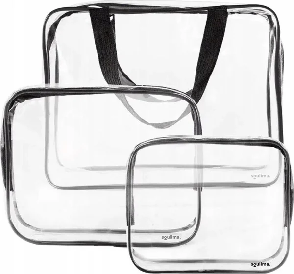 Beautylushh Doorzichtige Toilettas Set voor Toiletartikelen – Transparante Travel Organizer Bag 3-Pack - 51Dnspod | Smaakvolle damp – Verzendkosten vrij vanaf 40€