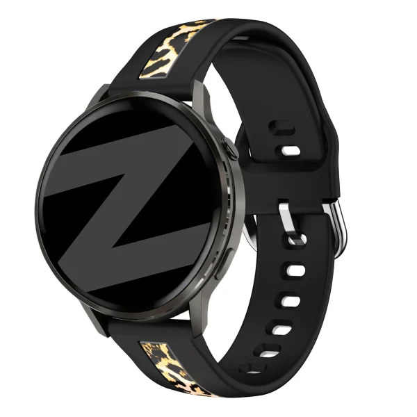 Bandz Garmin Forerunner 70 dual leopard bandje (zwart) - 51Dnspod | Smaakvolle damp – Verzendkosten vrij vanaf 40€