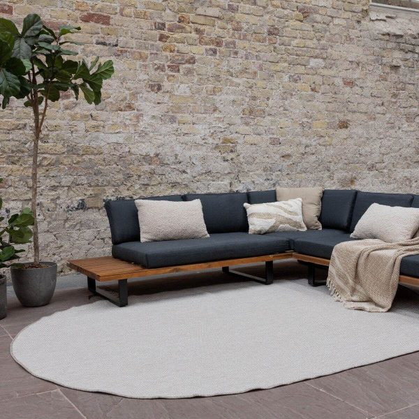 Buitenkleed Ovaal Mono - Grijs/Wit - Dubbelzijdig - EVA Interior - 51Dnspod | Smaakvolle damp – Verzendkosten vrij vanaf 40€