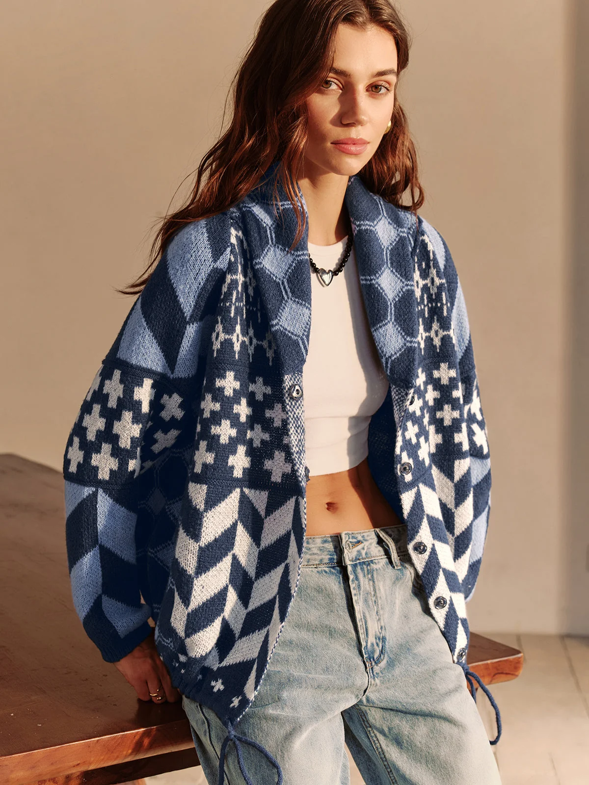 Belle Couture | Boheme Geprinte Piping Cozy Jas - Regular Fit - Essential - 51Dnspod | Smaakvolle damp – Verzendkosten vrij vanaf 40€ Belle Couture | Boheme Geprinte Piping Cozy Jas - Regular Fit - Essential - 51Dnspod | Smaakvolle damp – Verzendkosten vrij vanaf 40€