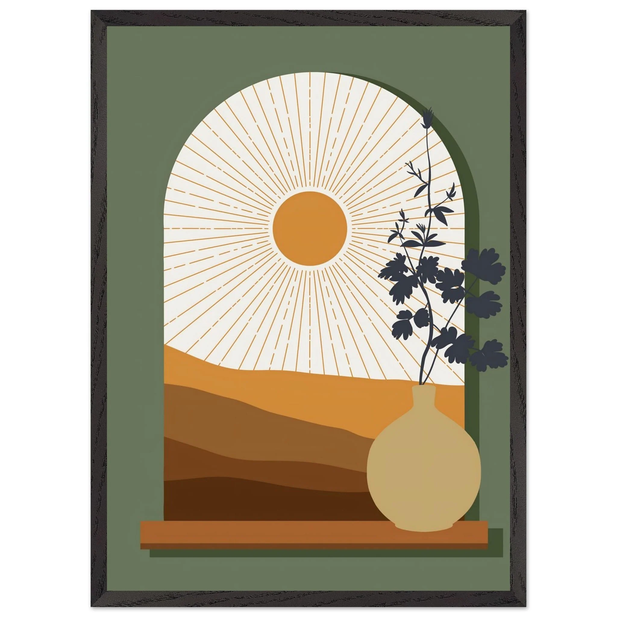 Artfulprints Poster met Lijst Boho – Sunset window - 50x70 cm - Bruin - 51Dnspod | Smaakvolle damp – Verzendkosten vrij vanaf 40€ Artfulprints Poster met Lijst Boho – Sunset window - 50x70 cm - Bruin - 51Dnspod | Smaakvolle damp – Verzendkosten vrij vanaf 40€