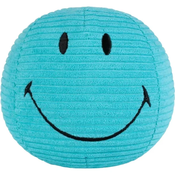 bon ton toys knuffelbal smiley eco corduroy - blauwgroen - Ø13 cm - 51Dnspod | Smaakvolle damp – Verzendkosten vrij vanaf 40€