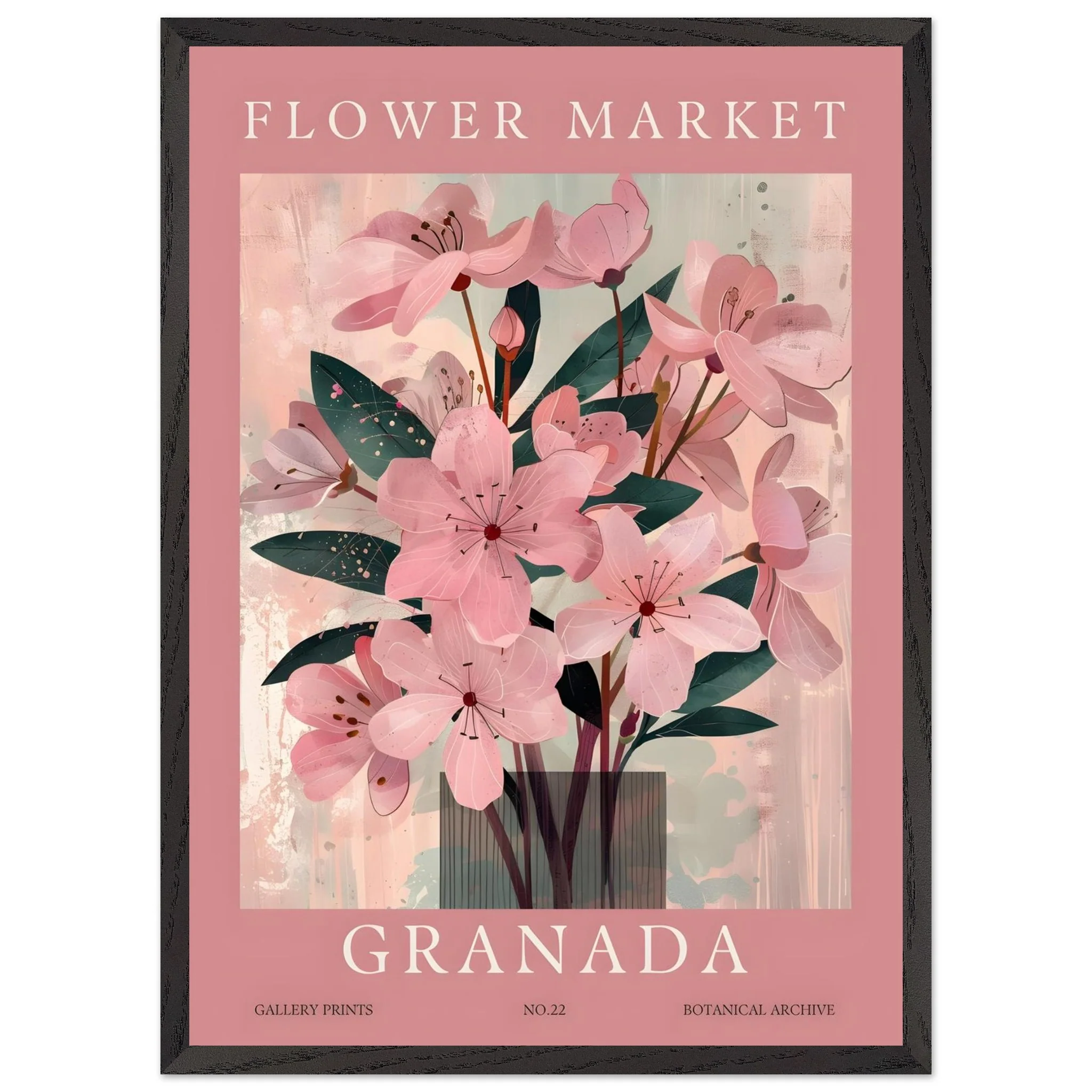Artfulprints Poster met Lijst Flower market - Granada - 50x70 cm - Roze - 51Dnspod | Smaakvolle damp – Verzendkosten vrij vanaf 40€ Artfulprints Poster met Lijst Flower market - Granada - 50x70 cm - Roze - 51Dnspod | Smaakvolle damp – Verzendkosten vrij vanaf 40€