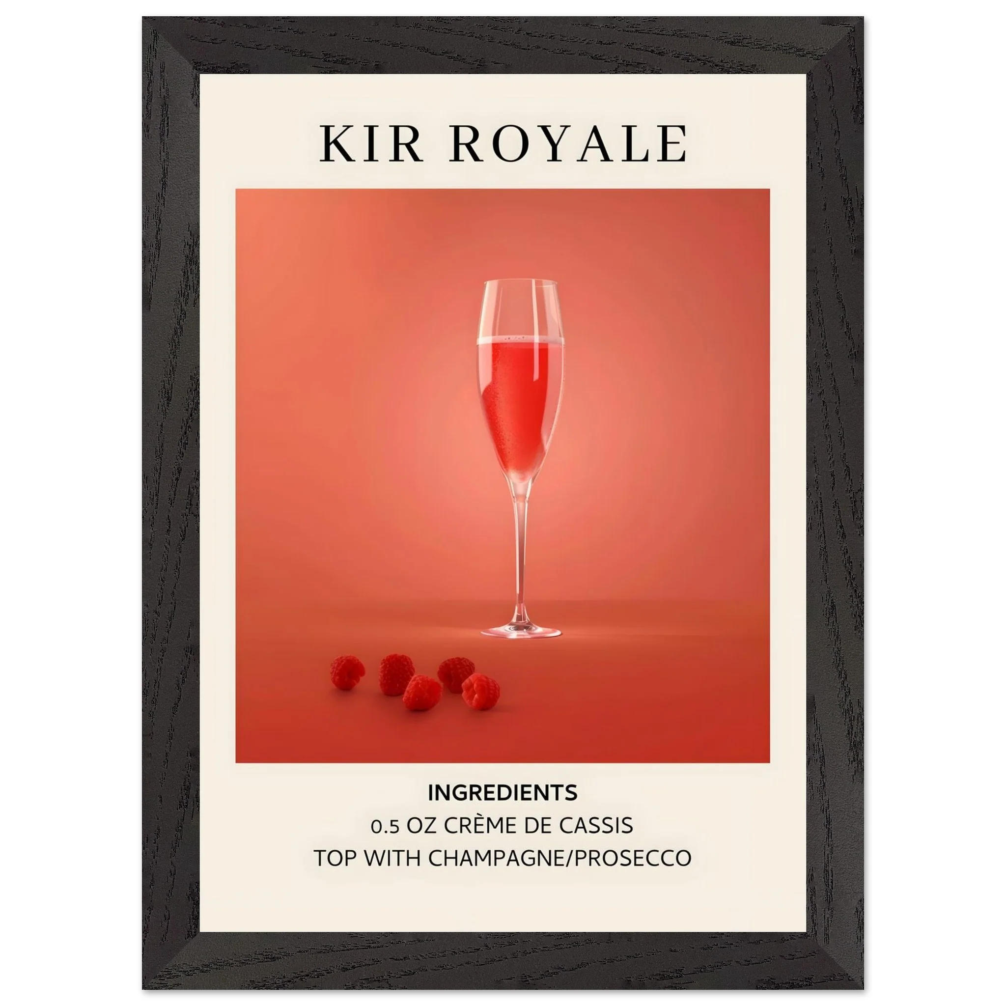 Artfulprints Poster met Lijst Kir Royale cocktail - Ingrediënten - A4 21x29.7 cm - Rood - 51Dnspod | Smaakvolle damp – Verzendkosten vrij vanaf 40€ Artfulprints Poster met Lijst Kir Royale cocktail - Ingrediënten - A4 21x29.7 cm - Rood - 51Dnspod | Smaakvolle damp – Verzendkosten vrij vanaf 40€