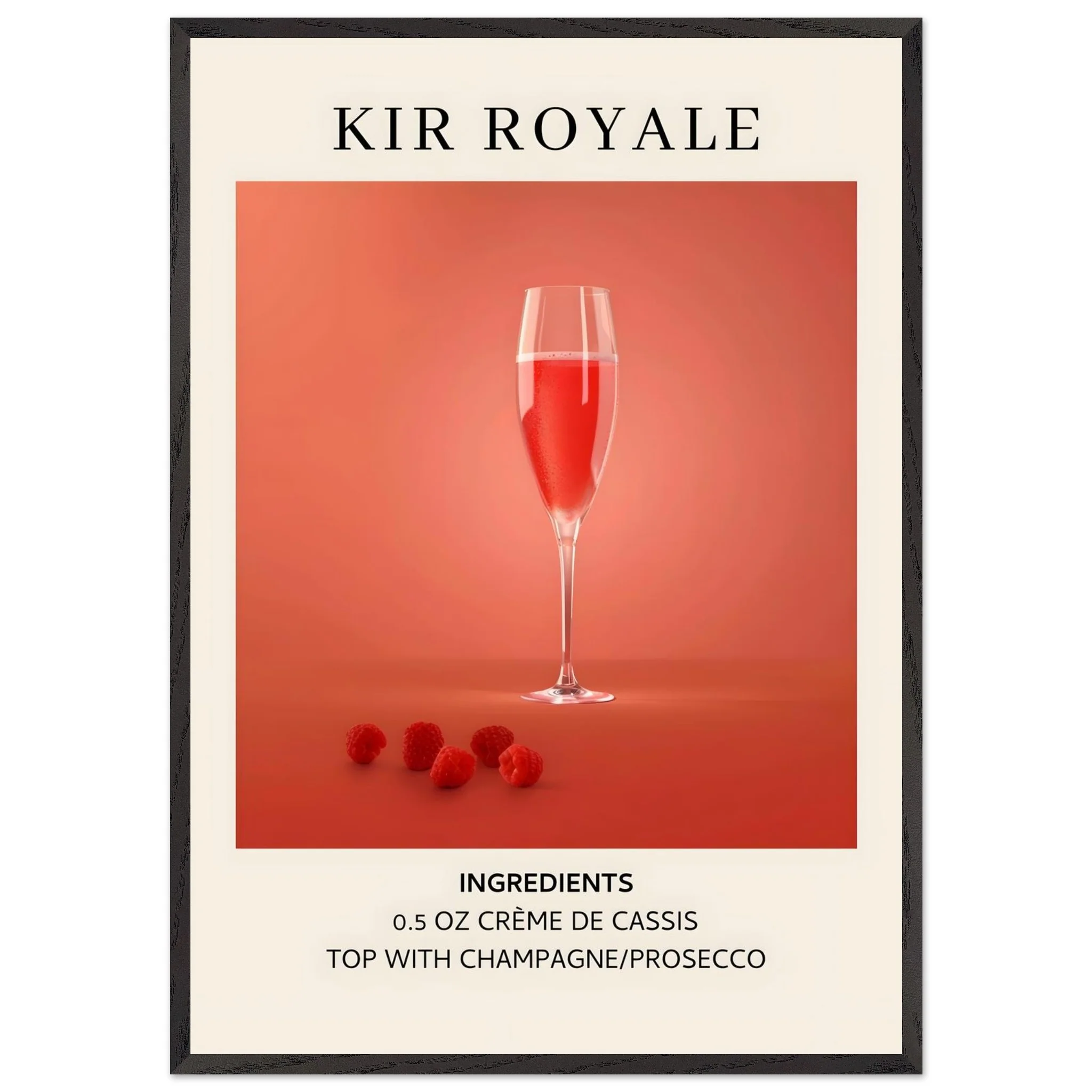 Artfulprints Poster met Lijst Kir Royale cocktail - Ingrediënten - 70x100 cm - Rood - 51Dnspod | Smaakvolle damp – Verzendkosten vrij vanaf 40€ Artfulprints Poster met Lijst Kir Royale cocktail - Ingrediënten - 70x100 cm - Rood - 51Dnspod | Smaakvolle damp – Verzendkosten vrij vanaf 40€
