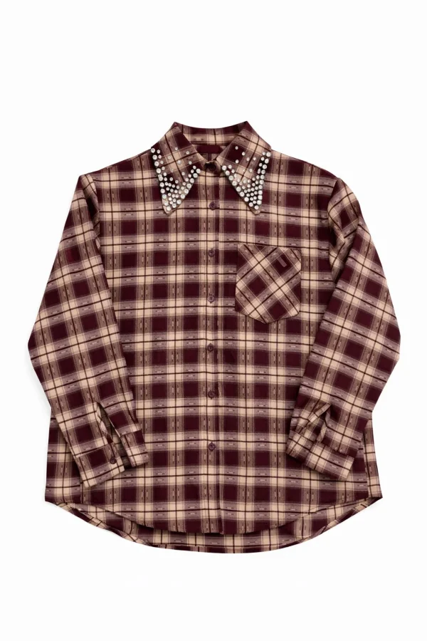 Blouse Plaid Red - 51Dnspod | Smaakvolle damp – Verzendkosten vrij vanaf 40€