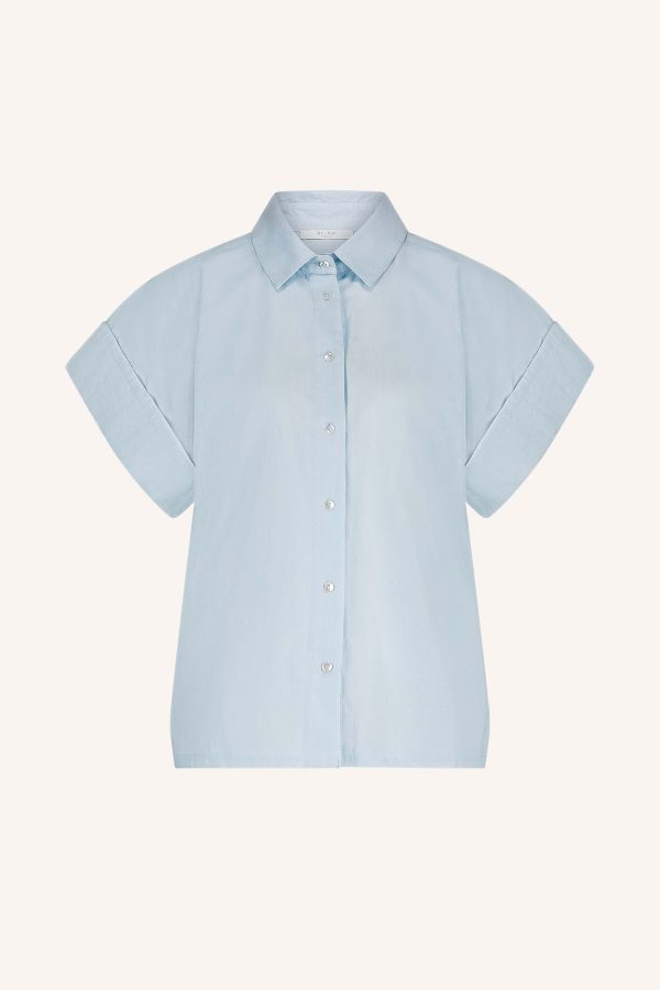 By Bar Pixie Chambray Blouse Light Blue - 51Dnspod | Smaakvolle damp – Verzendkosten vrij vanaf 40€