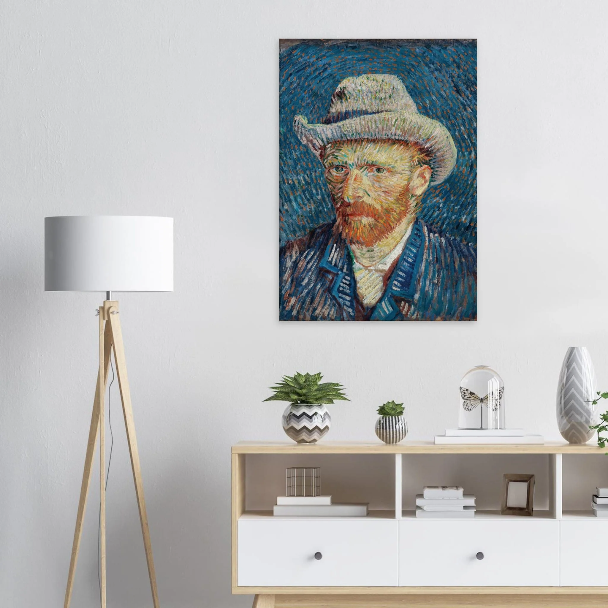 Artfulprints Canvas Vincent van Gogh – Zelfportret met grijze vilthoed canvas - 75x100 cm - Blauw - 51Dnspod | Smaakvolle damp – Verzendkosten vrij vanaf 40€ Artfulprints Canvas Vincent van Gogh – Zelfportret met grijze vilthoed canvas - 75x100 cm - Blauw - 51Dnspod | Smaakvolle damp – Verzendkosten vrij vanaf 40€