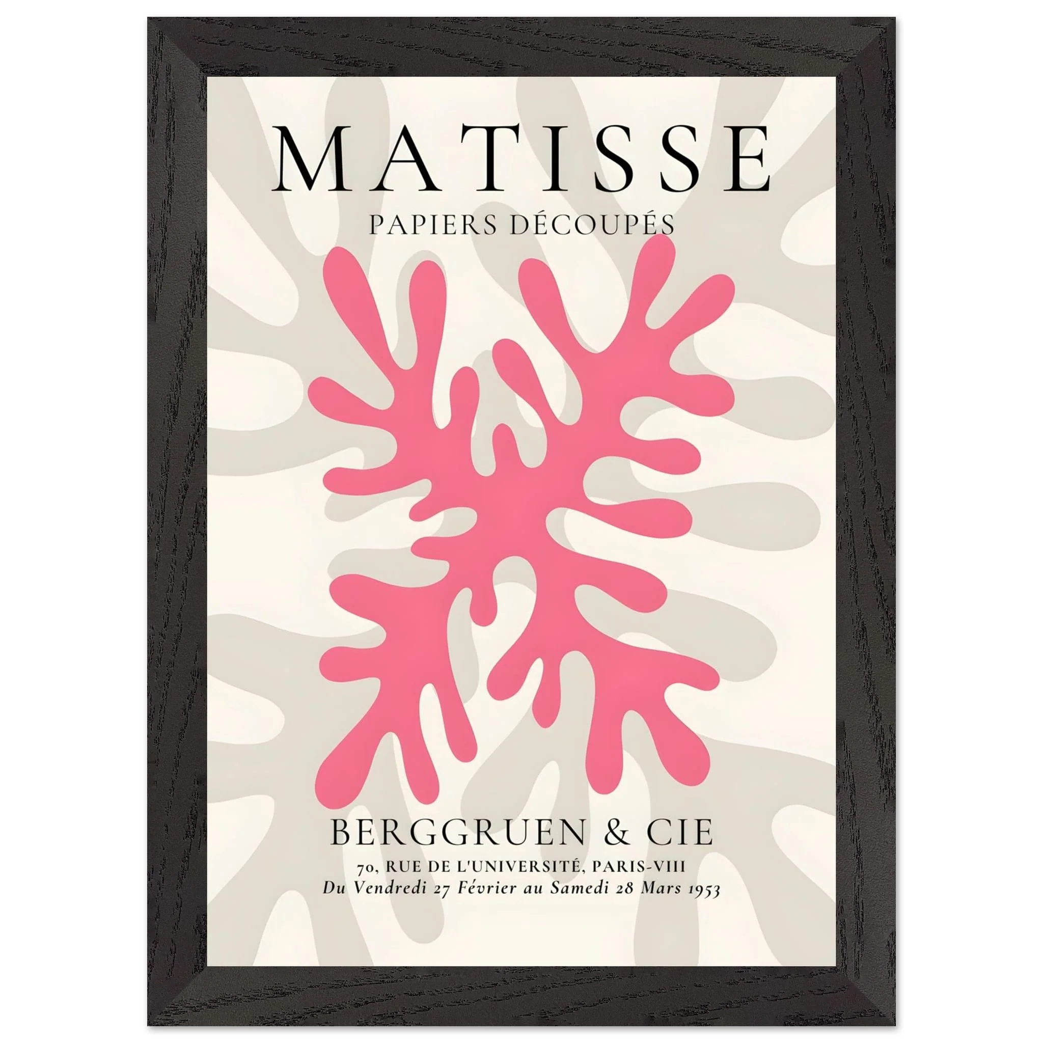 Artfulprints Poster met Lijst Matisse – Pink coral - A4 21x29.7 cm - Roze - 51Dnspod | Smaakvolle damp – Verzendkosten vrij vanaf 40€ Artfulprints Poster met Lijst Matisse – Pink coral - A4 21x29.7 cm - Roze - 51Dnspod | Smaakvolle damp – Verzendkosten vrij vanaf 40€