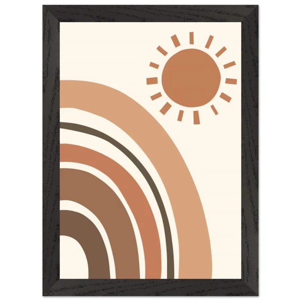 Artfulprints Poster met Lijst Boho – Soft sun - A4 21x29.7 cm - beige - 51Dnspod | Smaakvolle damp – Verzendkosten vrij vanaf 40€