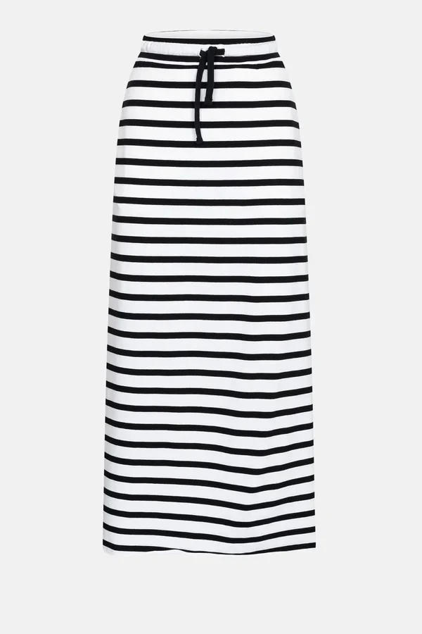 ÂME Antwerp Gauge Jersey Skirt | Black & White Stripes - 51Dnspod | Smaakvolle damp – Verzendkosten vrij vanaf 40€
