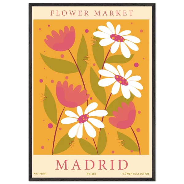 Artfulprints Poster met Lijst American flamingo - 70x100 cm - Roze - 51Dnspod | Smaakvolle damp – Verzendkosten vrij vanaf 40€