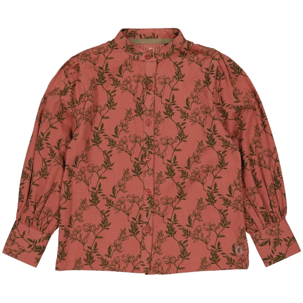 BLOUSE | AOP Green Flower - 51Dnspod | Smaakvolle damp – Verzendkosten vrij vanaf 40€