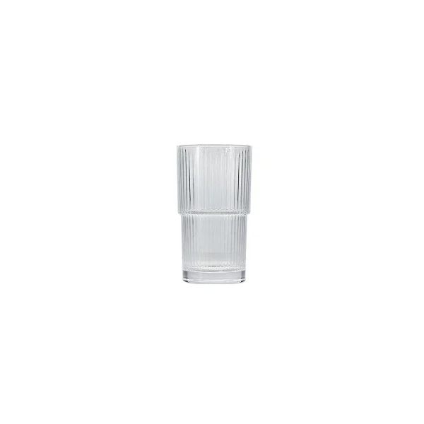 Bonbistro - Glas 46cl gestreept Vitro - Set van 6 - 51Dnspod | Smaakvolle damp – Verzendkosten vrij vanaf 40€