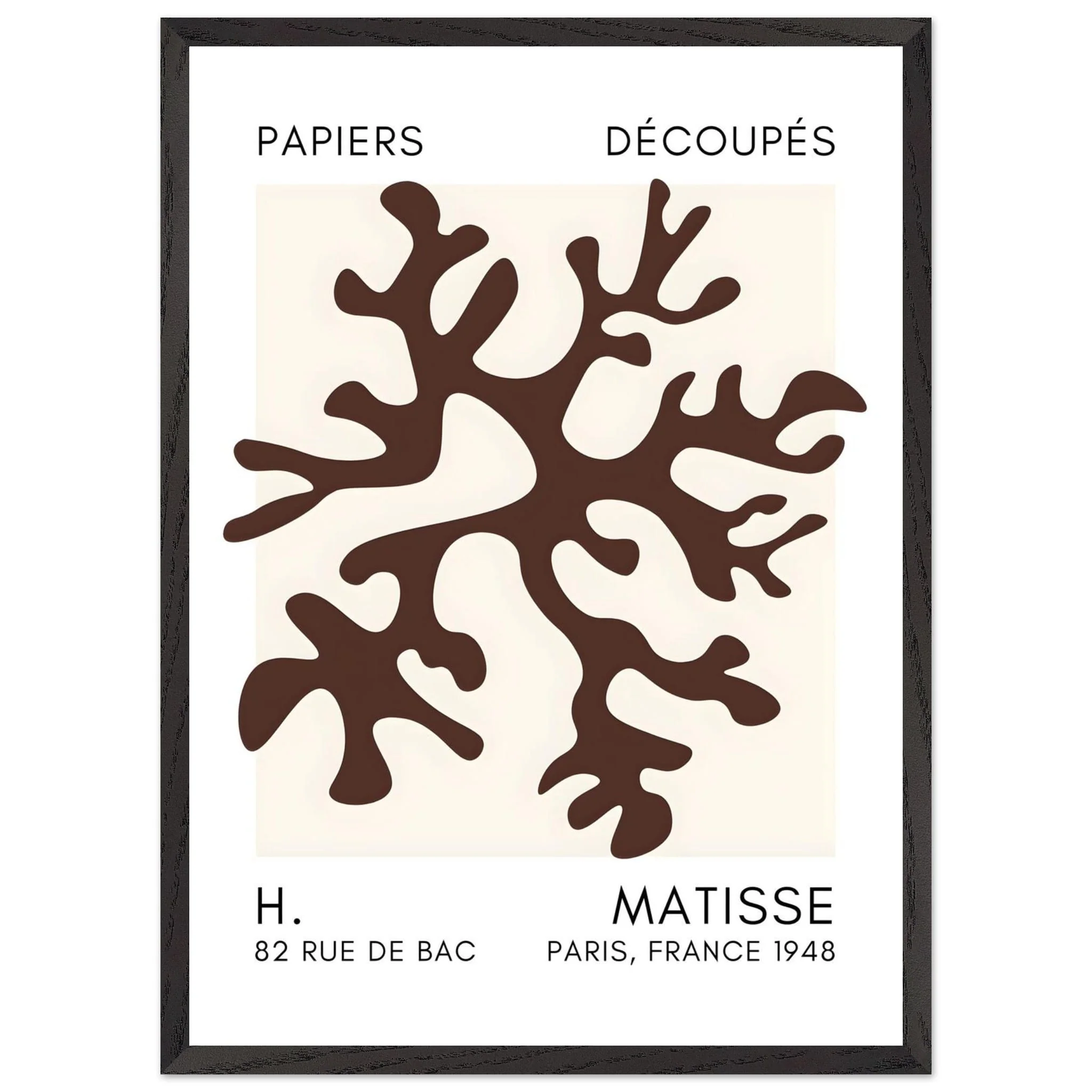 Artfulprints Poster met Lijst Matisse – Dreamy coral flower brown - 50x70 cm - Bruin - 51Dnspod | Smaakvolle damp – Verzendkosten vrij vanaf 40€ Artfulprints Poster met Lijst Matisse – Dreamy coral flower brown - 50x70 cm - Bruin - 51Dnspod | Smaakvolle damp – Verzendkosten vrij vanaf 40€