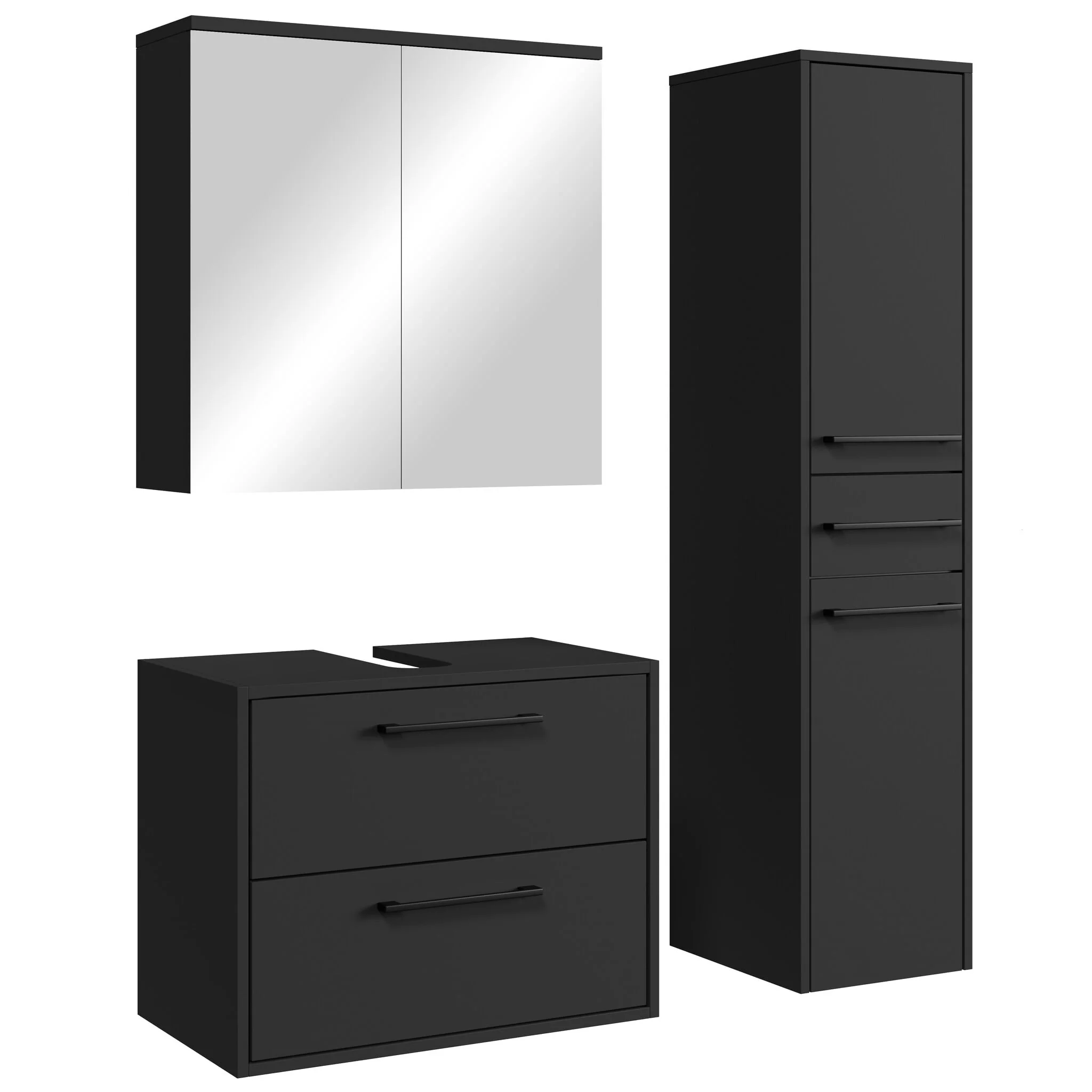 Badplaats Wastafelkast Set Florence 60 x 35 cm – Mat Zwart – Badmeubel met Spiegelkast en Kolomkast - 51Dnspod | Smaakvolle damp – Verzendkosten vrij vanaf 40€ Badplaats Wastafelkast Set Florence 60 x 35 cm – Mat Zwart – Badmeubel met Spiegelkast en Kolomkast - 51Dnspod | Smaakvolle damp – Verzendkosten vrij vanaf 40€