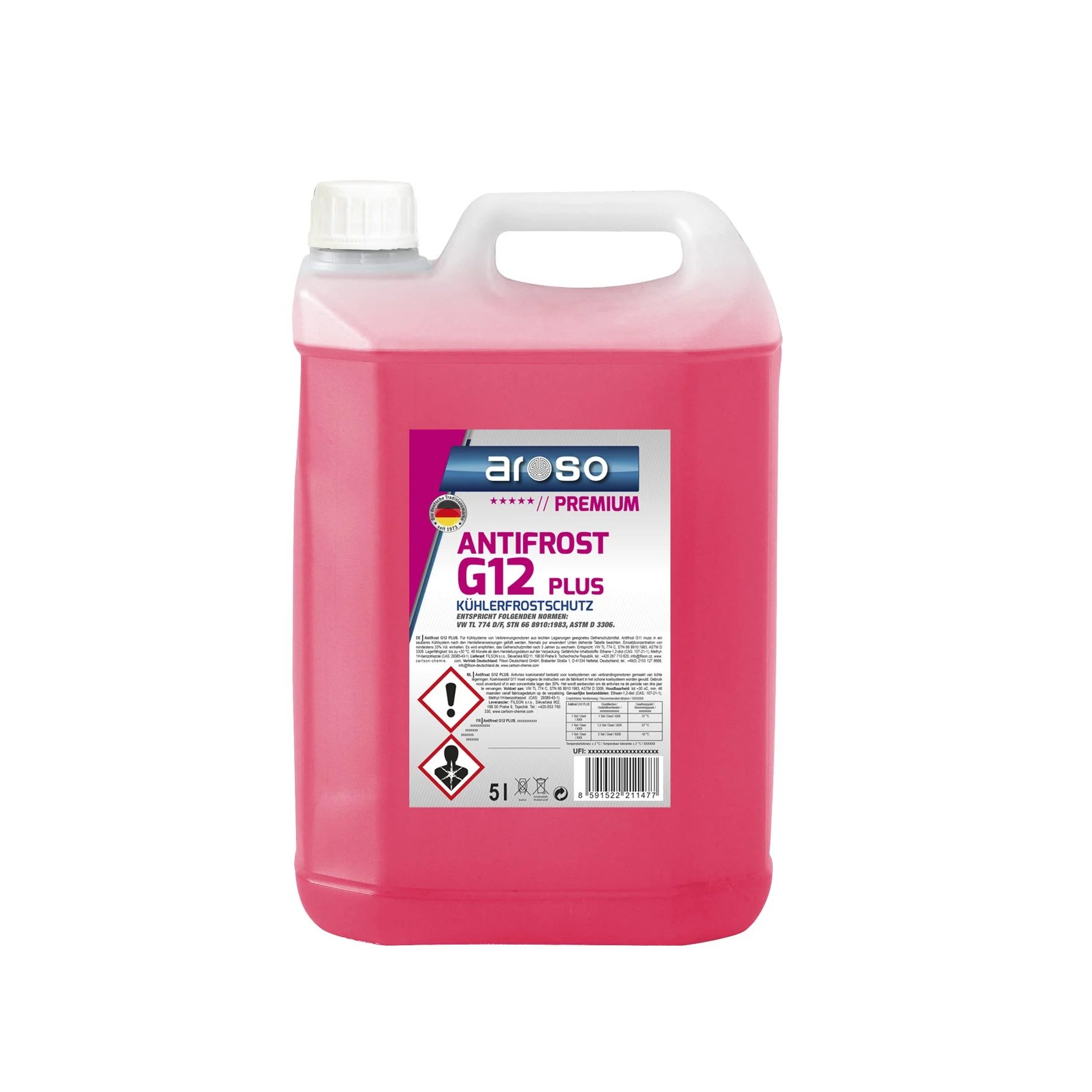 AROSO Koelvloeistof Plus G12 -35°C 5L - 51Dnspod | Smaakvolle damp – Verzendkosten vrij vanaf 40€ AROSO Koelvloeistof Plus G12 -35°C 5L - 51Dnspod | Smaakvolle damp – Verzendkosten vrij vanaf 40€