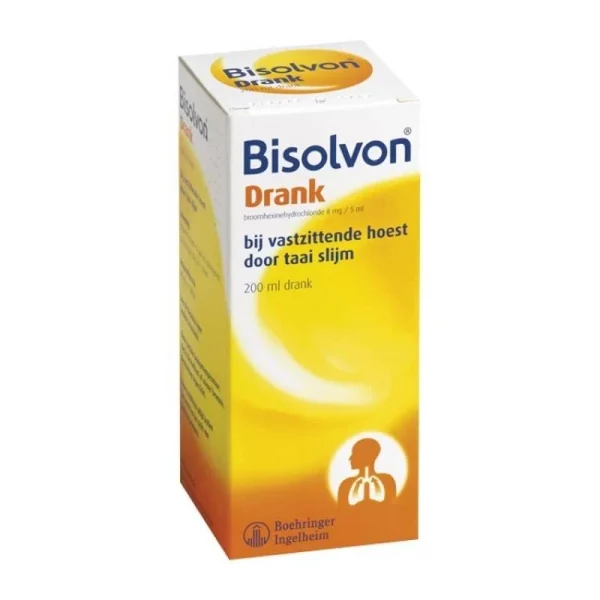 Bisolvon Elixer Forte 8mg/5ml - 200 Ml - 51Dnspod | Smaakvolle damp – Verzendkosten vrij vanaf 40€