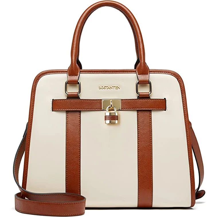 Bostanten Dames Handtas – Elegante Kunstleren Tas met Ritssluiting – 3-Vaks Indeling – Verstelbare Crossbody Schouderriem – Binnenvak met Rits – Handtas voor Dagelijks Gebruik – Ca. 29x13x25 Bostanten Dames Handtas – Elegante Kunstleren Tas met Ritssluiting – 3-Vaks Indeling – Verstelbare Crossbody Schouderriem – Binnenvak met Rits – Handtas voor Dagelijks Gebruik – Ca. 29x13x25