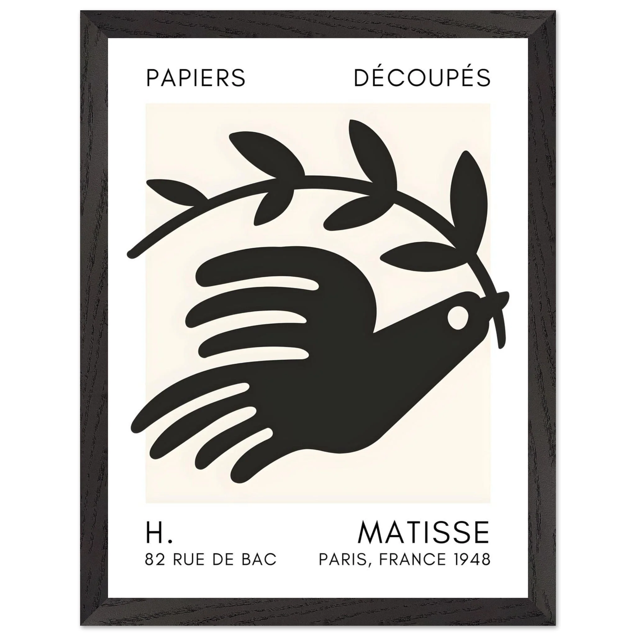 Artfulprints Poster met Lijst Matisse - Peace dove black - 30x40 cm - Zwart - 51Dnspod | Smaakvolle damp – Verzendkosten vrij vanaf 40€ Artfulprints Poster met Lijst Matisse - Peace dove black - 30x40 cm - Zwart - 51Dnspod | Smaakvolle damp – Verzendkosten vrij vanaf 40€
