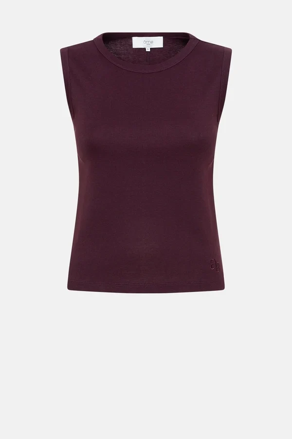ÂME Antwerp MOMMY PLUM SLEEVELESS TOP - 51Dnspod | Smaakvolle damp – Verzendkosten vrij vanaf 40€ ÂME Antwerp MOMMY PLUM SLEEVELESS TOP - 51Dnspod | Smaakvolle damp – Verzendkosten vrij vanaf 40€