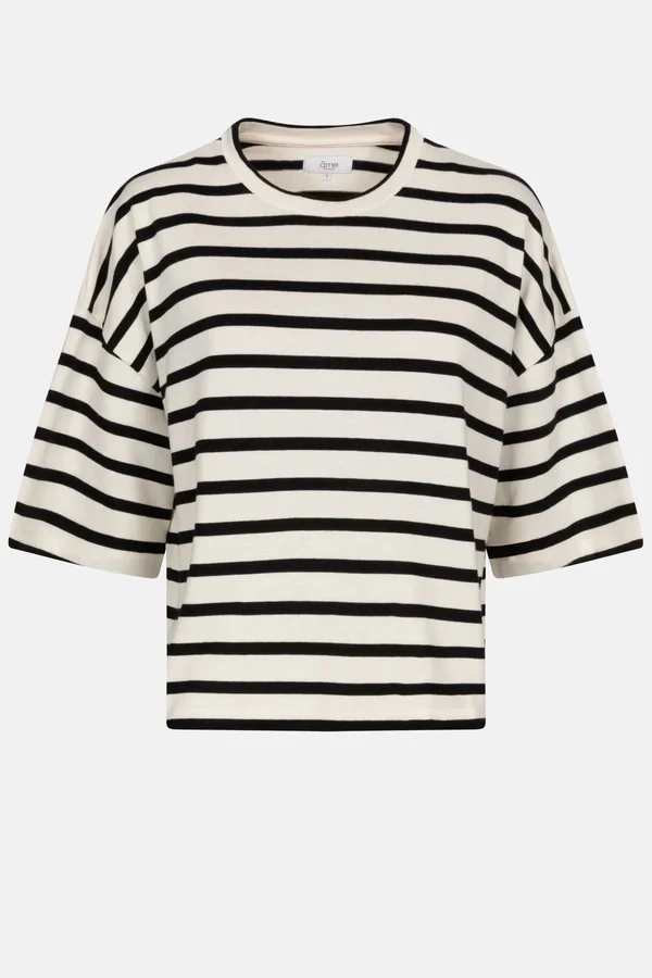 Âme Antwerp KLAXON WHITE & NAVY STRIPED COTTON T-SHIRT C1 - 51Dnspod | Smaakvolle damp – Verzendkosten vrij vanaf 40€