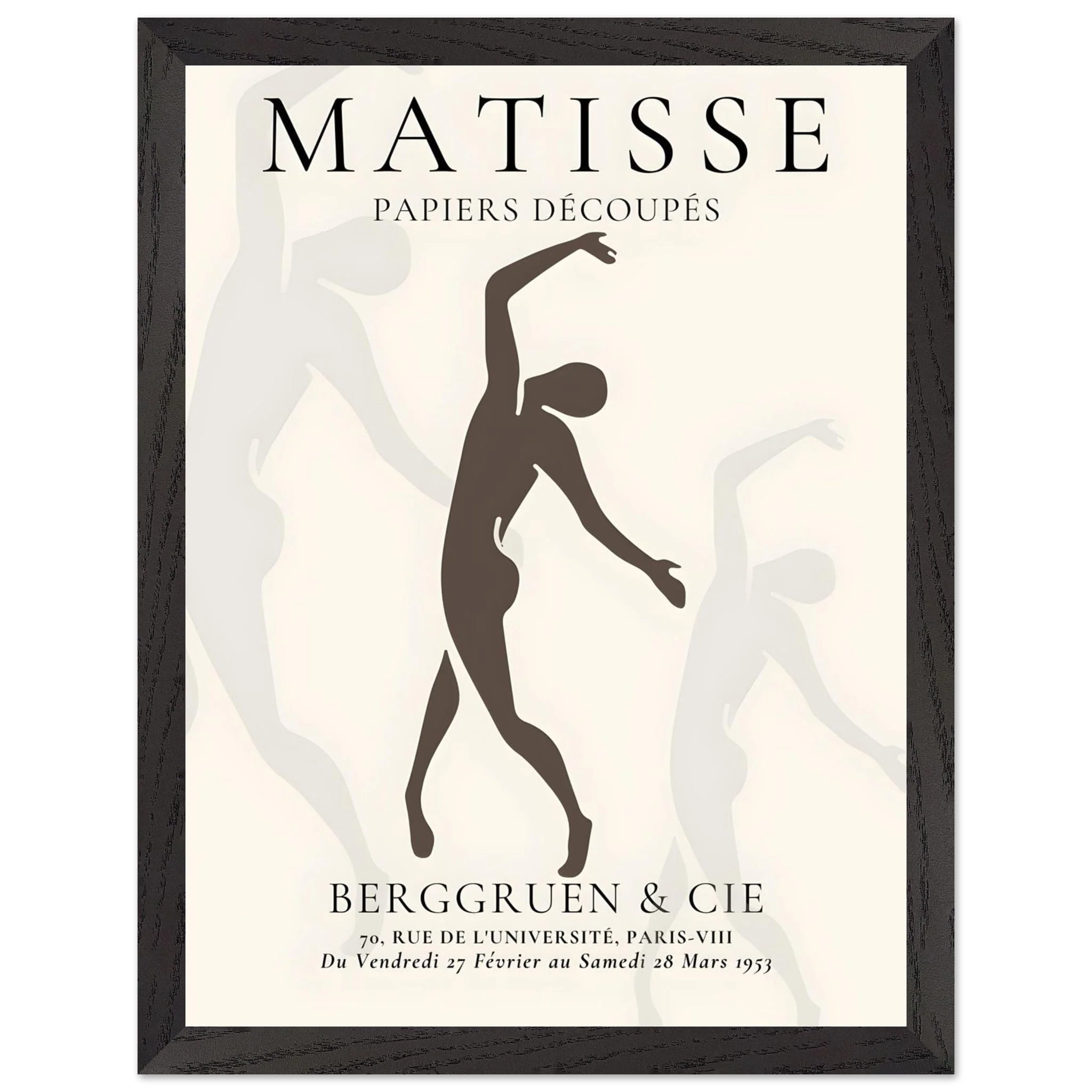 Artfulprints Poster met Lijst Matisse – Dancing silhouettes - 30x40 cm - Grijs - 51Dnspod | Smaakvolle damp – Verzendkosten vrij vanaf 40€ Artfulprints Poster met Lijst Matisse – Dancing silhouettes - 30x40 cm - Grijs - 51Dnspod | Smaakvolle damp – Verzendkosten vrij vanaf 40€