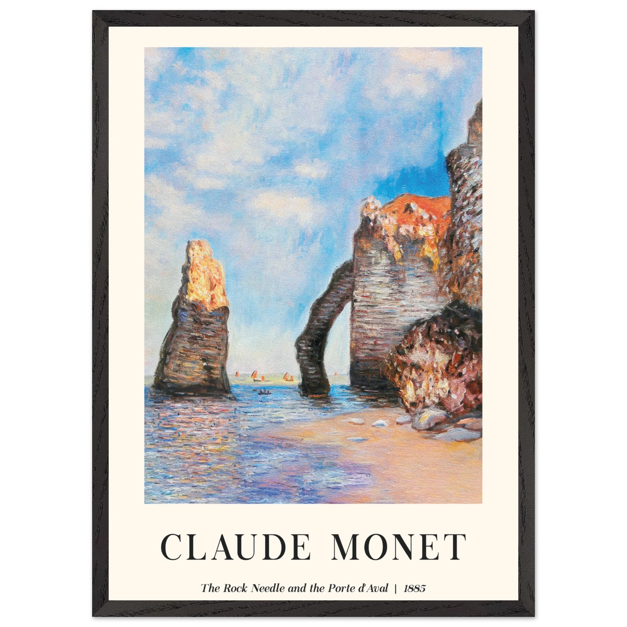 Artfulprints Poster met Lijst Claude Monet - The rock needle and the porte d'aval - 50x70 cm - Lichtblauw - 51Dnspod | Smaakvolle damp – Verzendkosten vrij vanaf 40€ Artfulprints Poster met Lijst Claude Monet - The rock needle and the porte d'aval - 50x70 cm - Lichtblauw - 51Dnspod | Smaakvolle damp – Verzendkosten vrij vanaf 40€