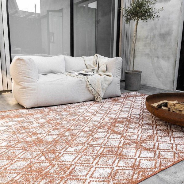 Buiten vloerkleed Frost - Roest/Wit - dubbelzijdig - EVA Interior - 51Dnspod | Smaakvolle damp – Verzendkosten vrij vanaf 40€